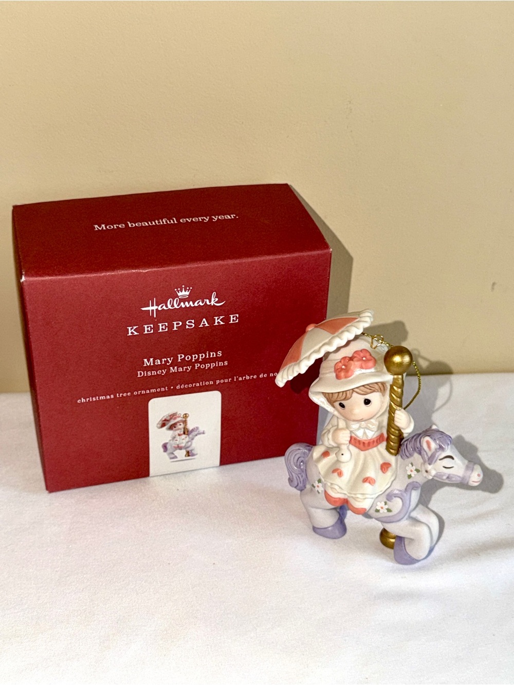 Hallmark Disney Mary Poppins Precious Moments Porcelain Ornament 2018 NIB